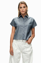 Extended Shoulder Top Solid